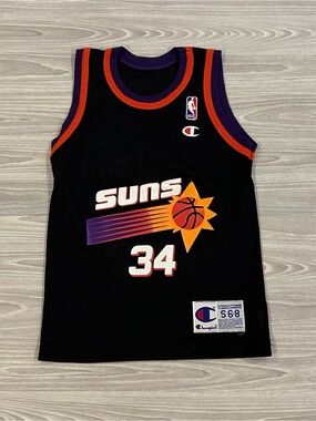Vintage 90s Champion Phoenix Suns Charles Barkley #34 Jersey Youth Size Small